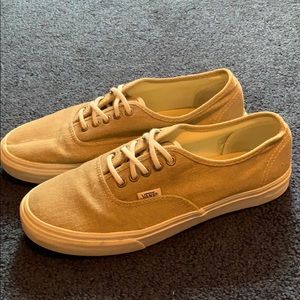 Tan canvas vans